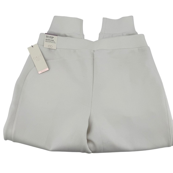 NWT CALIA Soft Scuba High Rise Jogger Pants Light Beige Athletic Casual Size Lg - Picture 3 of 5